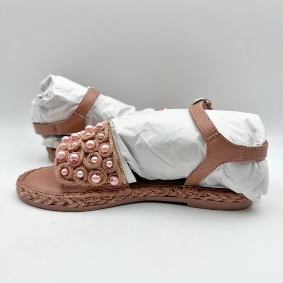Sam Edelman Kids Holly Sandals US 1 M EU 32 Pink Linen NIB - Picture 6 of 11